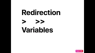 06 Linux basics redirection operators and variables in shell