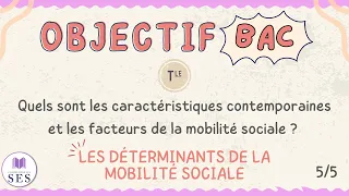 [BAC] Cours Mobilité Sociale - Les déterminants de la MS