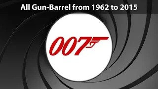all gun barrel intros james bond 007 from 1963 to 2015