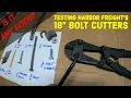 Review of 18 Doyle Compound Bolt Cutters From Harbor Freight - Is It Any Good
