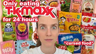 I Only Ate TK Maxx Food for 24 Hours *why is it so cursed lol*