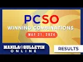 PCSO Lotto Draw Results May 21 2024 Ultra Lotto Super Lotto Lotto 6D 3D and