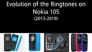 evolution of the ringtones on nokia 105 2013 2019 