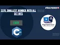 Leetcode 3370 Smallest Number With All Set Bits Optimized Solution Code