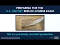 Preparing For the U S History EOC Exam - Spring 2025