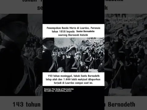 Penampakan nyata Bunda Maria di Lourdes & mukjizat yg terjadi #katolik #katolikkukeren #rosary