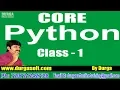 Learn Core Python Programming Tutorial Online Training by Durga Sir On 22-06-2018 9PM