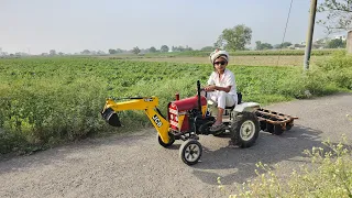 Mini Eicher tractor JCB Komal Kumar Tractor video SK mini tractor