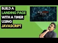 Build a Landing Page With a Timer Using Javascript