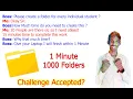 Folder Creation Easy Way Create 100 folders in just 1 minute