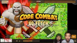 Secrets of Coding PYTHON in CodeCombat Go Fetch in Backwoods Forest Game Walkthrough