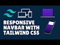 How to make a responsive navbar with tailwind css
