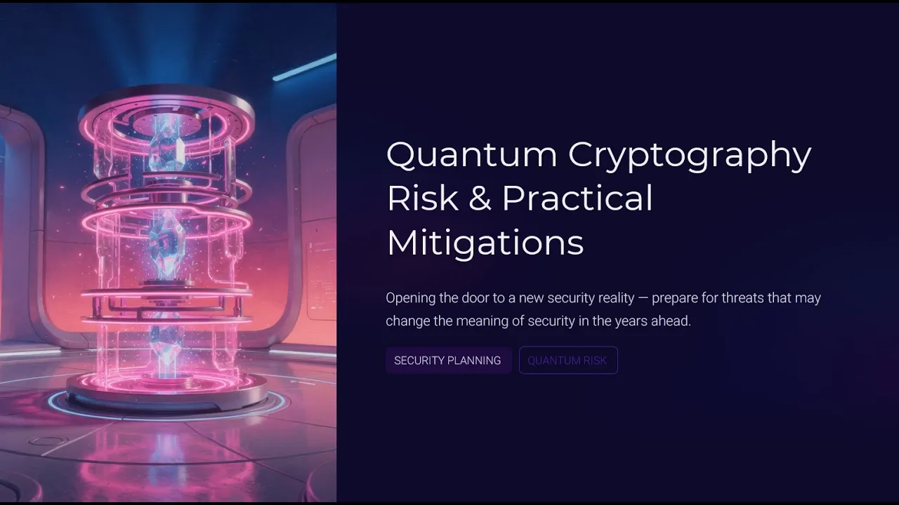 Quantum Cryptography Risk and Practical Mitigations
