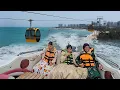 Download Lagu Excitement and fear in cable car rides and boat rides in the sea