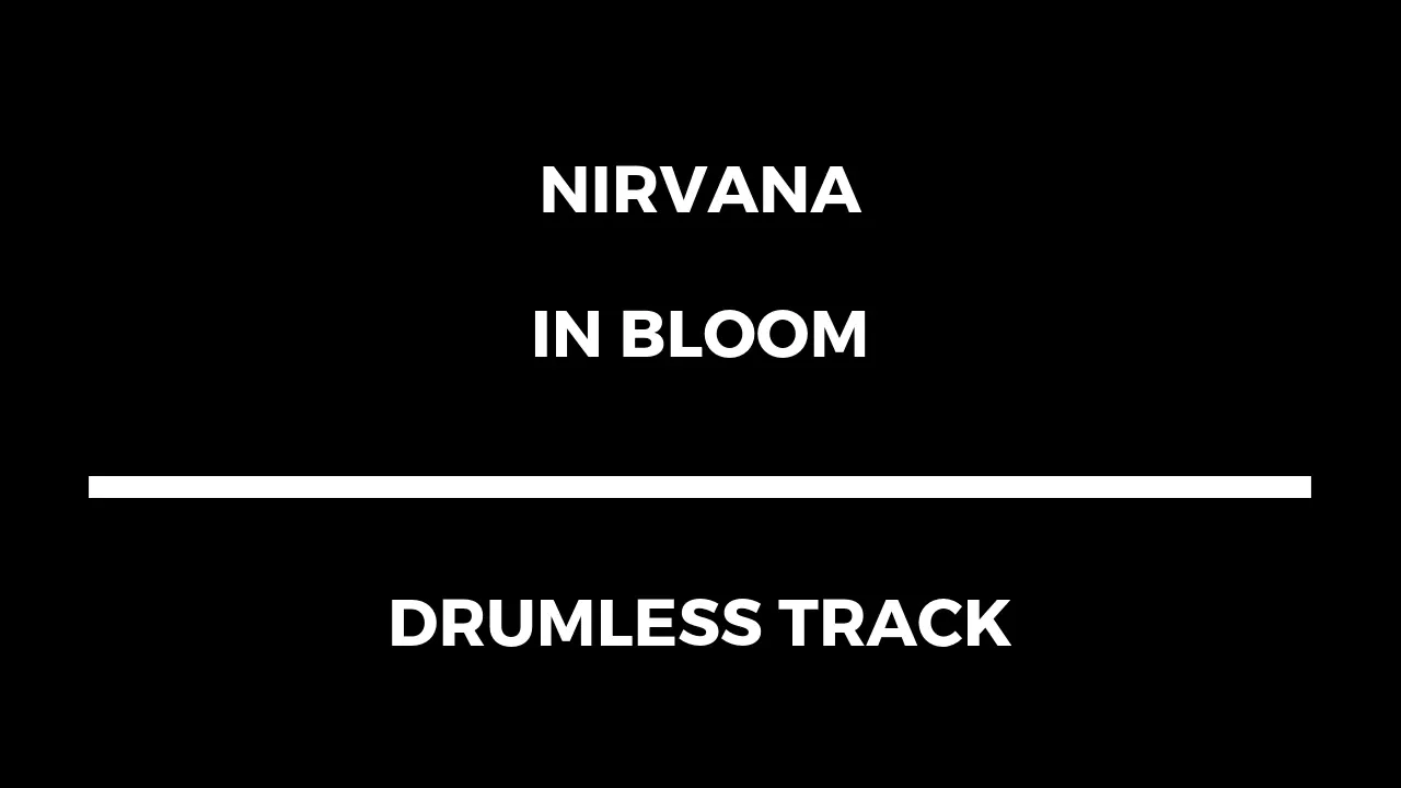 Nirvana - In Bloom (drumless)