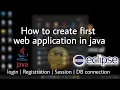 How to create login registration web Application with database in servlet JDBC jsp java MYSQL