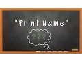 What does Print Name mean when filling in forms
