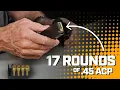 Plus FIVE rounds of 10mm or FOUR rounds of 45 ACP