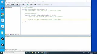 Java 1 Fall 2019 - Chapter 1 Java Programming Structure