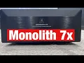 Monolith 7x amplifier unboxing and walk around Dolby atmos home theater