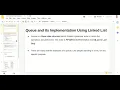 Queue Implementation Using Linked List Linked List Basics With Python Code Data Structures