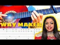 Download Lagu WAY MAKER - Sinach / Leeland | Fingerstyle Guitar TABS