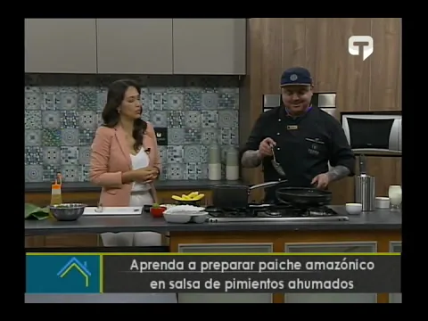 Aprenda a preparar paiche amazónico en salsa de pimientos ahumados