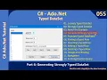 Typed Data Objects Part 4 - Generate Typed DataSet Ado Net Tutorial