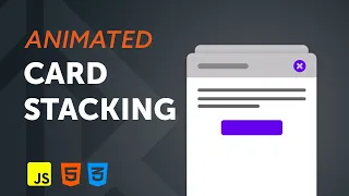 Animated Card Stack using HTML CSS Vanilla JS - Speed Coding
