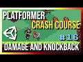 Attack Hits with Damage and Knockback - 2D Platformer Crash Course in Unity 2022 Part 16