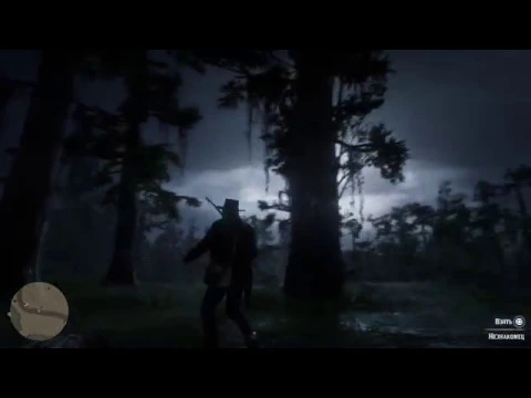 Пасхалка Red Dead Redemption 2 - очень страшная ночь с повешенным