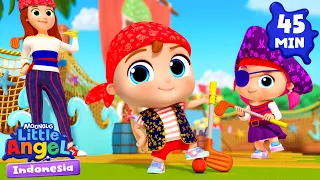 Kompetisi Mini Golf! ⛳️🏆 Little Angel | Kumpulan Lagu Anak | Bahasa Indonesia