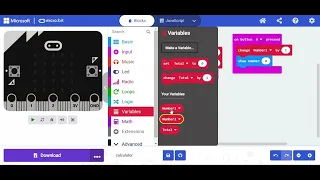 CALCULATOR MICRO BIT CODE