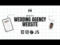Create a Wedding Agency Website Responsive HTML CSS Java Script