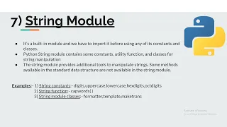 String module in Python Python programming for Beginners