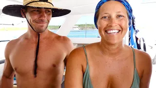 We FINALLY have Air Conditioning and We Can Run It ALL NIGHT off Batteries on our Sailing Catamaran