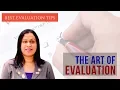 How to Give an Effective Evaluation Feedback