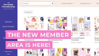 The Template Membership - This is the NEW Member Area