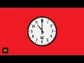 Clock Design In Adobe Illustrator cc 2022 Tutorial