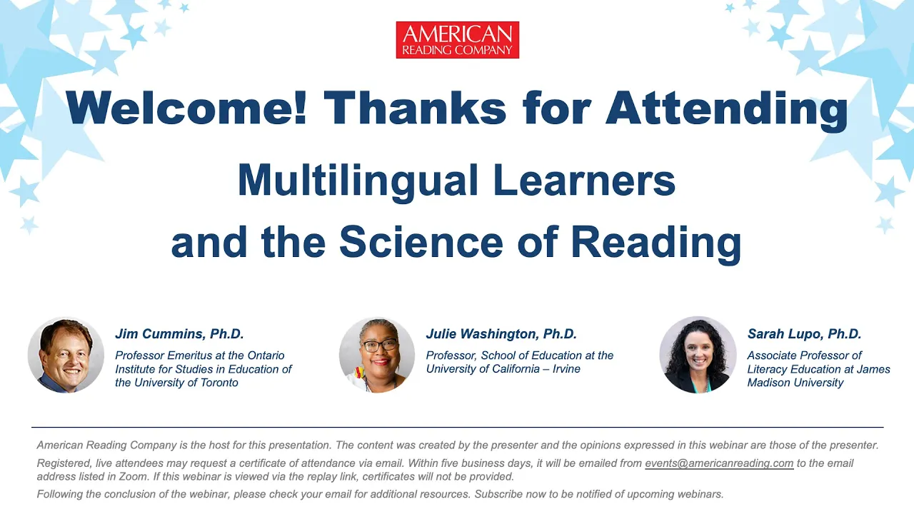 Multilingual Learners and the Science of Reading