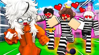 ATRAPADA EN UNA PRISION DE SOLO CHICOS 😱😳(Brookhaven)