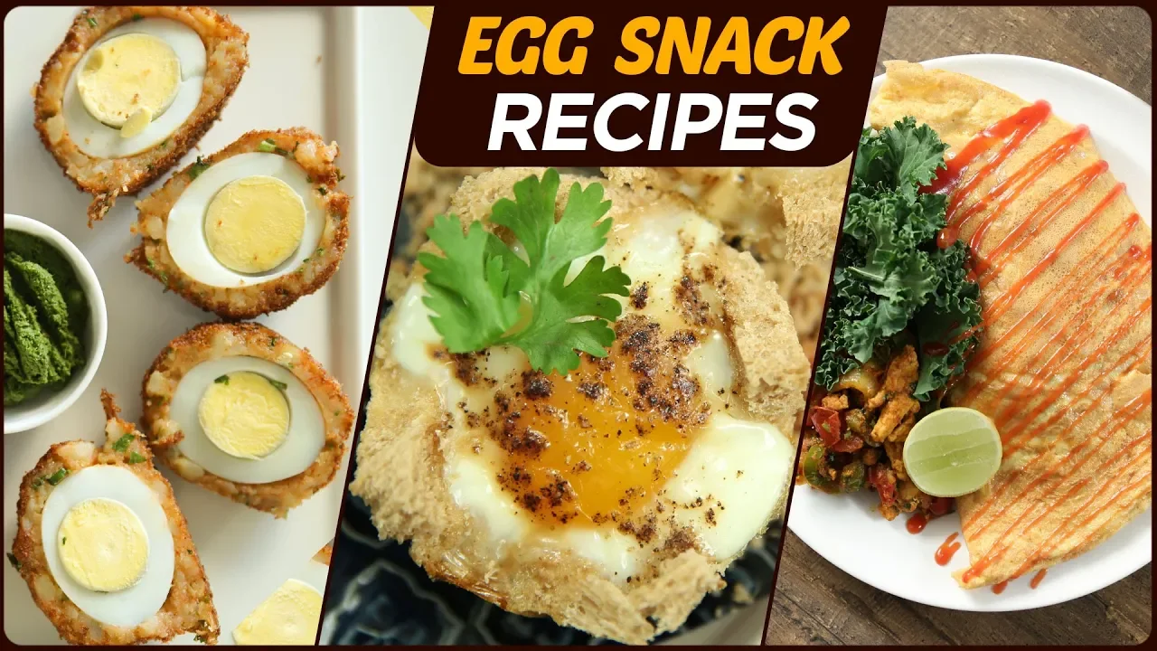 Egg Snack Recipes - How To Make Egg Snack   Quick & Easy Egg Dishes - Non-Veg Snack Recipes