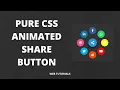Pure CSS Animated Share Button with HTML5 and CSS3 Web Tutorials