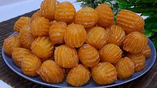 لو عندك شويه سميد اعملي حلويات تنافس بلح الشام وصوابع زينب بدون بيض ولا لبن لا فرن هتنبهري بجمالها 