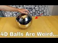 What Does a 4D Ball Look Like in Real Life Amazing Experiment Shows Spherical Version of Tesseract