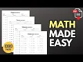 Ultimate Math Worksheets Bundle Printable PDF