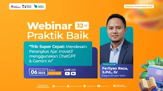 H1 Webinar Trik Super Cepat Mendesain Perangkat Ajar Inovatif Menggunakan ChatGPT Gemini AI 