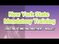 Child Abuse and Sample Questions New York Sate Mandatory Training