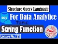 SQL String Function ASCI Char L Rtrim Lower Upper Len