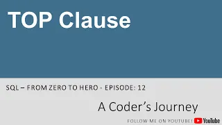 SQL Tutorial - TOP Clause